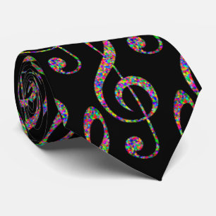 Musik Clef in Rainbow Krawatte