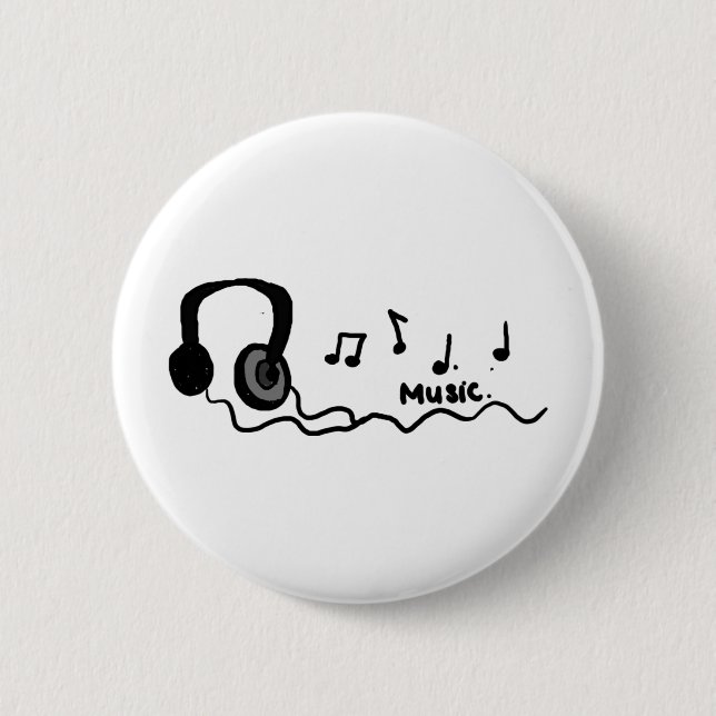 Musik Cooles Design! Button (Vorderseite)