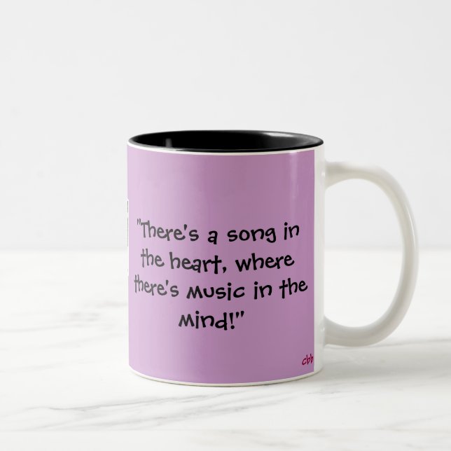 Musik-Cup Zweifarbige Tasse (Rechts)