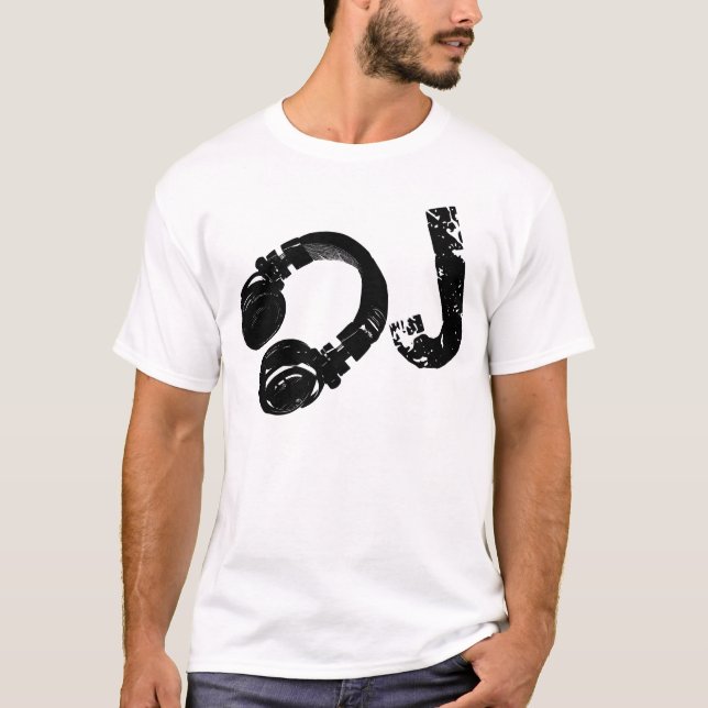 Musik d.j. / DJ Headphone T-Shirt (Vorderseite)