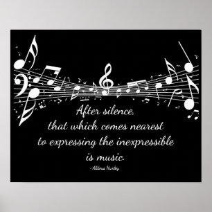 Musik: Das unvorstellbare Poster zum Ausdruck brin