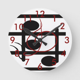 Musik-Dekor-Musiker-musikalische Runde Wanduhr