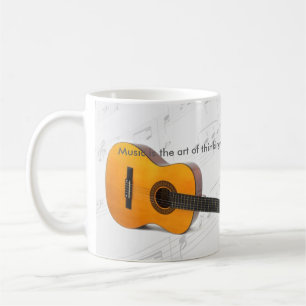 Musik denkt mit solider Gitarre Tasse