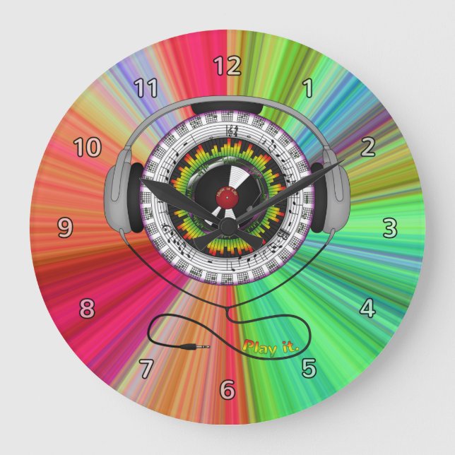 Musik der Lebenszeit Große Wanduhr (Vorderseite)