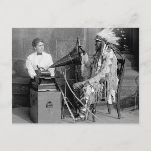 Musik der Native Americans, 1915 Postkarte
