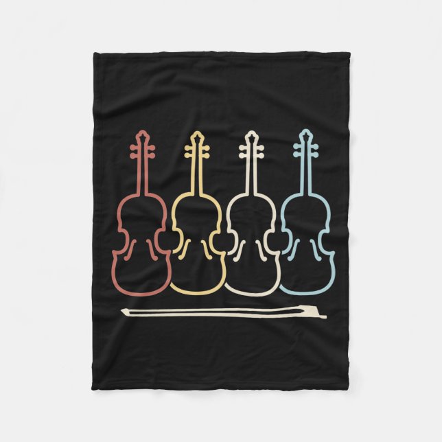 Musik der Violine Fleecedecke (Vorderseite)