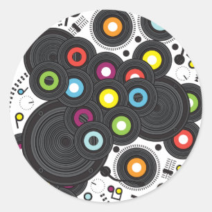 Musik des 20. Jahrhunderts Runder Aufkleber
