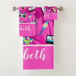 Musik des 80ers badhandtuch set