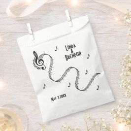 Musik-Design-Veranstaltung / Hochzeitskalligrafie Geschenktütchen