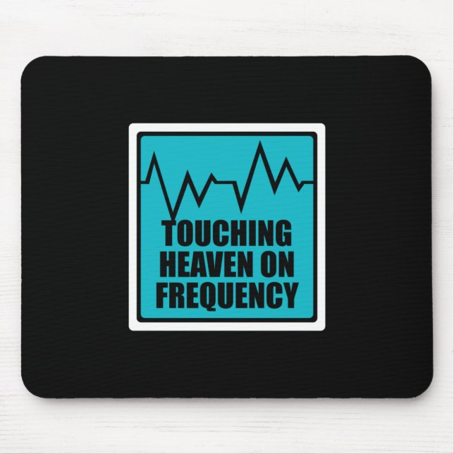 Musik, die den Himmel über die Frequenz berührt Mousepad (Vorne)