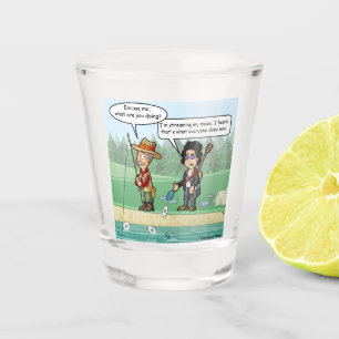 Musik, die lustige Wortspiel-Schnapsglas strömt Schnapsglas