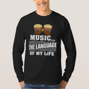 Musik Die Sprache meines Schlagzeugs T-Shirt