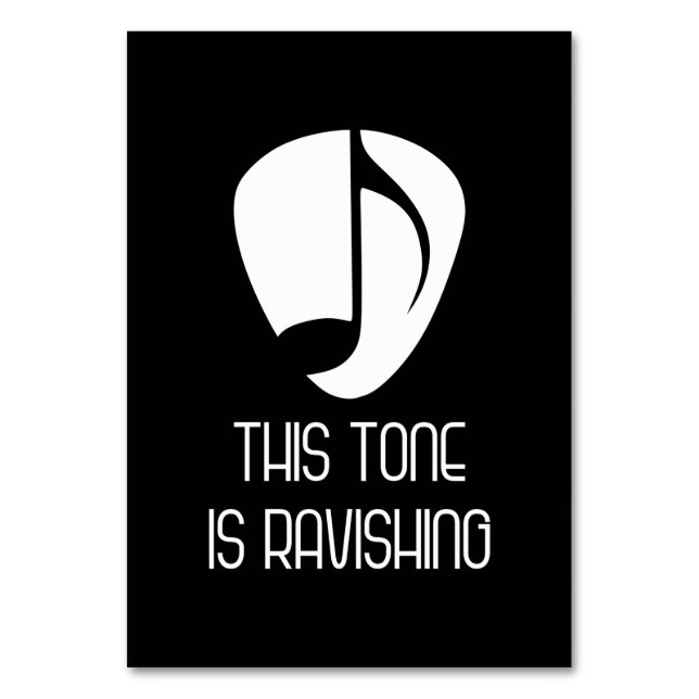 Musik Dieser Ton ist am Bersten Tischnummer (Vorderseite)
