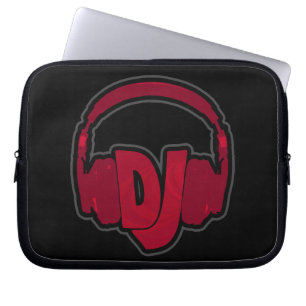 Musik-DJ-Kopfhörer Laptopschutzhülle