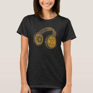 Musik-DJ-Kopfhörer Musiker Für Mama T-Shirt