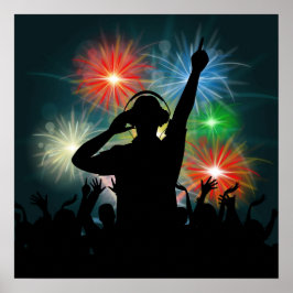 Musik-DJ-Poster Poster