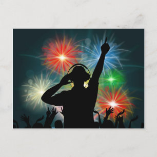 Musik-DJ-Postkarte Postkarte