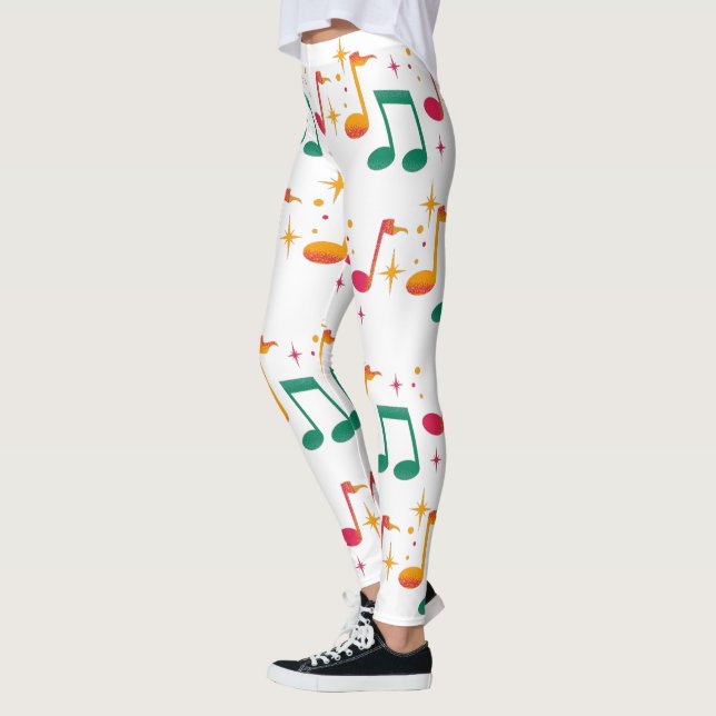 Musik drucken leggings (Links)