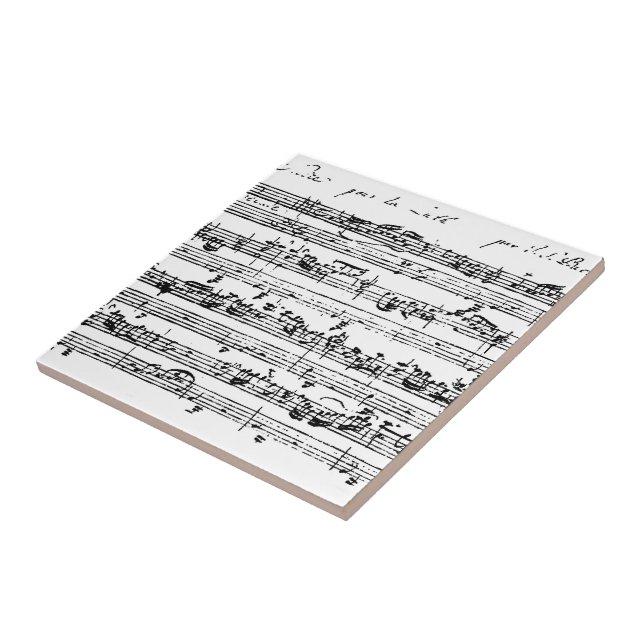 Musik durch Bach Fliese (Seite)