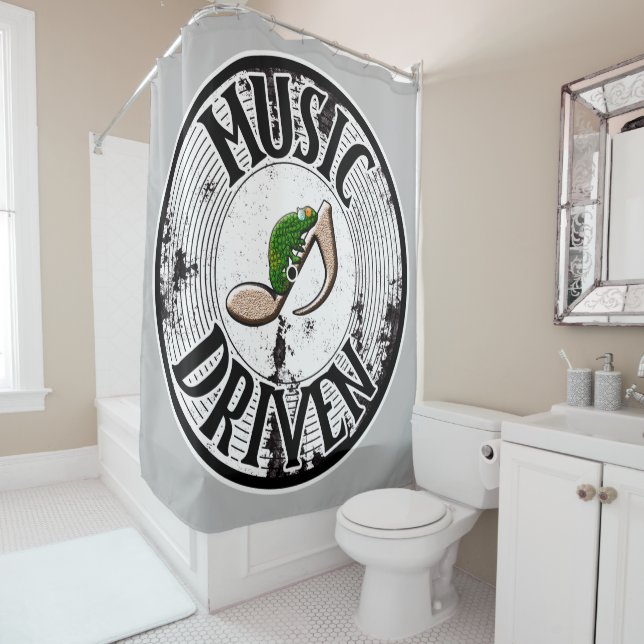 Musik Duschvorhang (Beispiel)