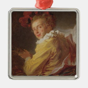 Musik, ein Porträt von Monsieur de la Breteche Ornament Aus Metall
