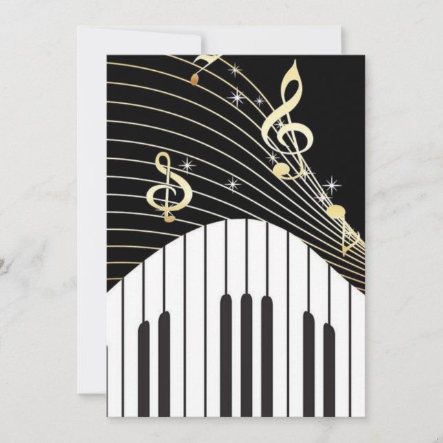 Musik Einladung (Vorderseite)
