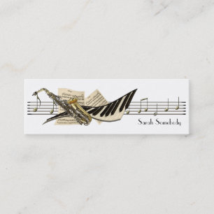 Musik-Entwurfs-MiniVisitenkarten Mini Visitenkarte