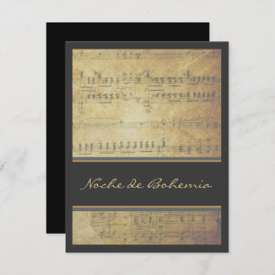 Musik-Erwägungsgrund oder Einladung