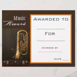 Musik-Euphonium-Auszeichnung Musiklehrer