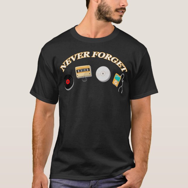 Musik Evolution nie vergessen T-Shirt (Vorderseite)