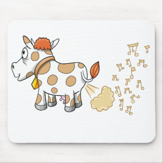Musik Farting Kuh-Mausunterlage Mousepad