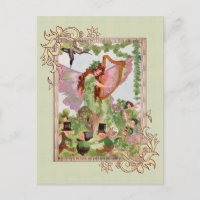 Musik-Fee Musikpostkarte