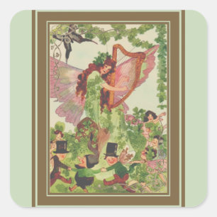 Musik-Fee Quadratischer Aufkleber