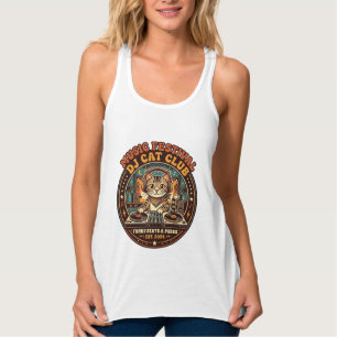 Musik Festival DJ Cat Cat Liebhaber Geschenk - Mus Tank Top