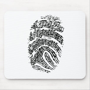 Musik-Fingerabdruck Mousepad