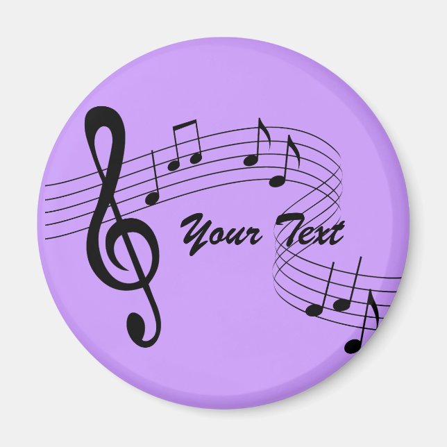 Musik fließt Magnet (beliebige Farbe) (Vorne)