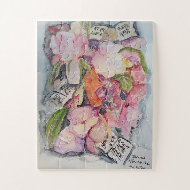 Musik floral puzzle (Vertikal)