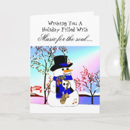 Musik für das Soul Feiertagskarte