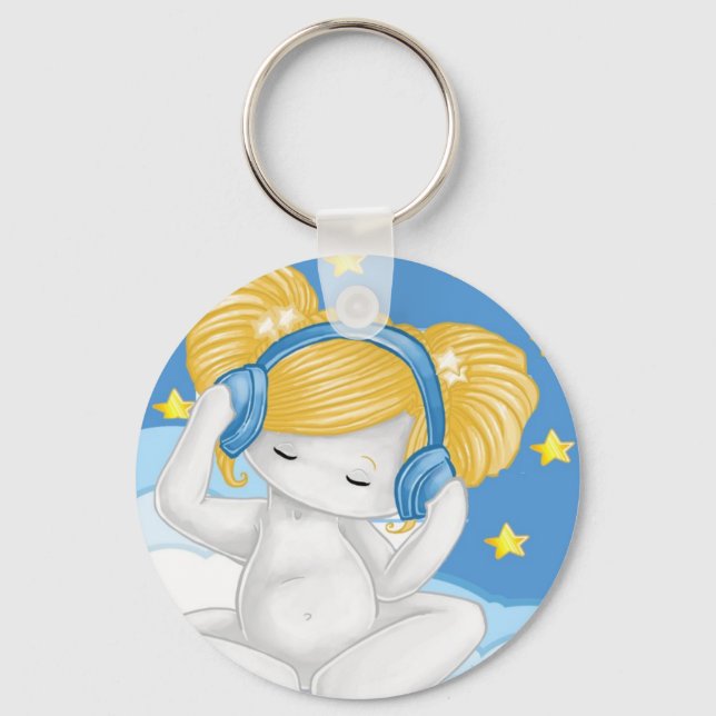 Musik für den Soul-Schlüsselanhänger Schlüsselanhänger (Vorderseite)