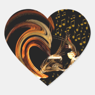 Musik für mein Soul_ Herz-Aufkleber