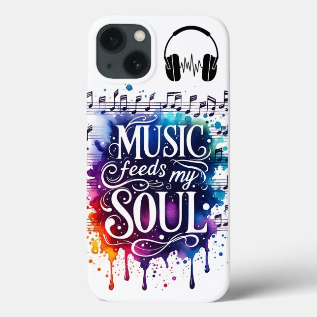 Musik Füttre mein Soul Case-Mate iPhone Hülle (Rückseite)