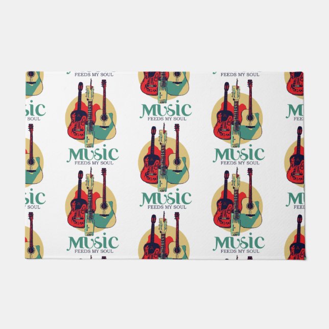 Musik Füttre mein Soul Fußmatte (Vorderseite)