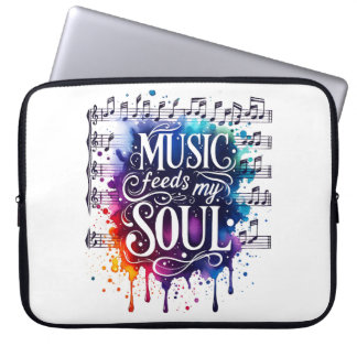 Musik füttre mein Soul Laptopschutzhülle
