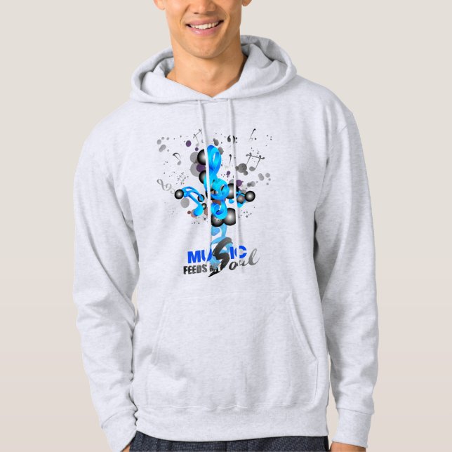 Musik Füttre mein Soul | Männerhoodie Hoodie (Vorderseite)