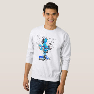 Musik Füttre mein Soul Männerpullover Sweatshirt