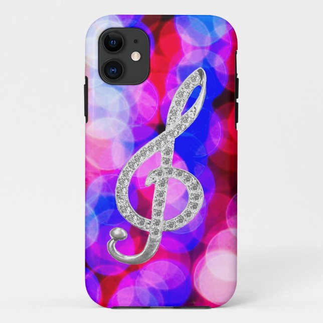 Musik Gclef Fall Case-Mate iPhone Hülle (Rückseite)