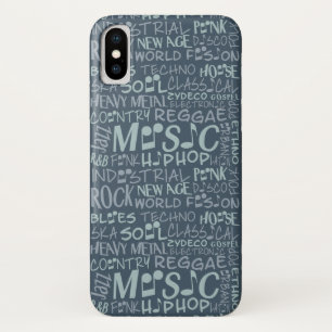 Musik Genres Word Collage Hüllen