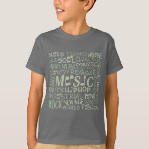 Musik Genres Word Collage Shirts & Jacken