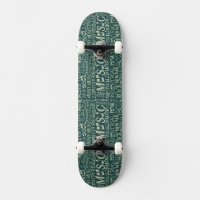 Musik Genres Word Collage Skateboards