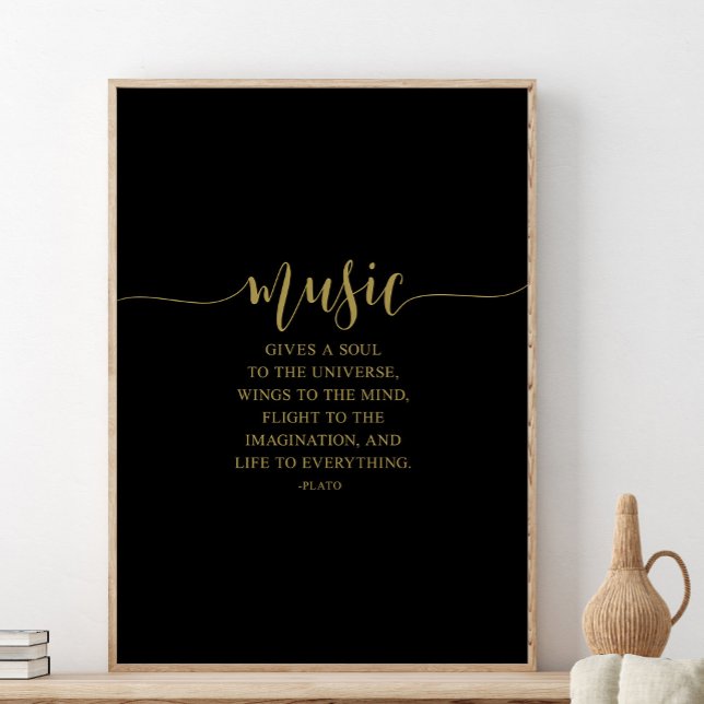 Musik gibt dem Universum ein Soul, Plato Zitat Poster (Von Creator hochgeladen)